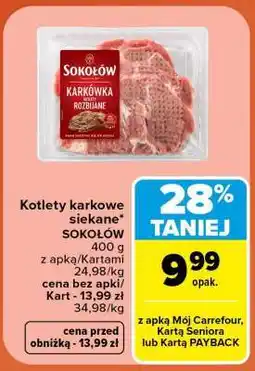 Carrefour Kotlety karkowe siekane Sokołów oferta