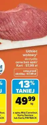 Carrefour Udziec wołowy skrzydło oferta