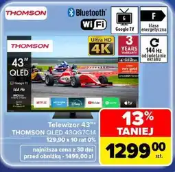 Carrefour Telewizor 43” THOMSON QLED 43QG7C14 oferta