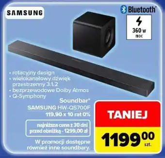 Soundbar SAMSUNG HW-QS700F