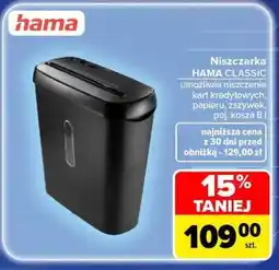 Carrefour Niszczarka HAMA CLASSIC oferta