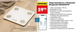 Biedronka Waga łazienkowa z Bluetooth Blaupunkt BSM601BTW oferta
