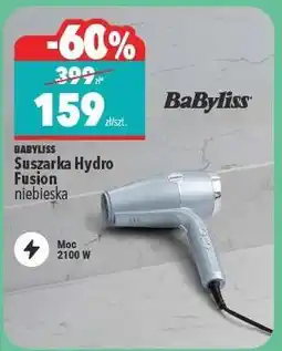 Biedronka BABYLISS Suszarka Hydro Fusion niebieska oferta
