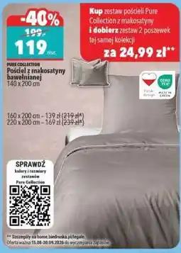 Biedronka Pościel z makosatyny bawełnianej oferta