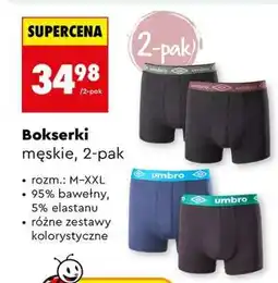 Biedronka Bokserki męskie , 2 pak oferta