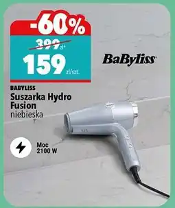Biedronka BABYLISS Suszarka Hydro Fusion niebieska oferta