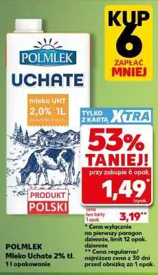 Kaufland Mleko Uchate 2% tł oferta
