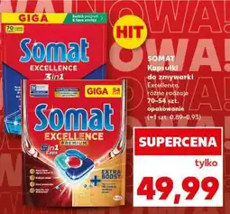 Kaufland SOMAT Kapsułki do zmywarki Excellence, różne rodzaje 70–54 szt. opakowanie oferta