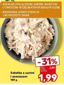 Kaufland Sałatka z surimi i ananasem oferta
