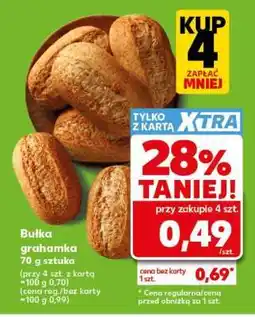 Kaufland Bułka grahamka 70 g sztuka oferta
