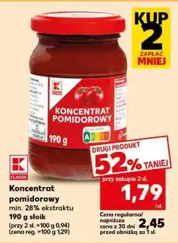 Kaufland Koncentrat pomidorowy oferta