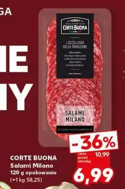 Kaufland CORTE BUONA Salami Milano 120 g opakowanie oferta