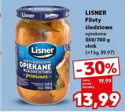 Kaufland LISNER Filety śledziowe opiekane 350/700 g słoik oferta