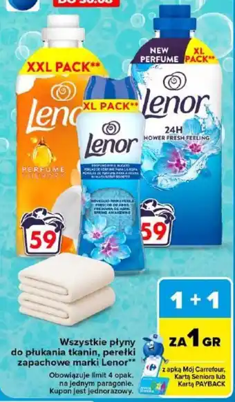 Płyty do płukania tkanin zapachowe Lenor