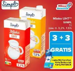Carrefour Mleko uht simpl oferta