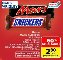 Carrefour Baton MARS, SNICKERS oferta