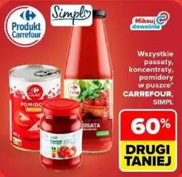 Carrefour Pomidory w puszce oferta