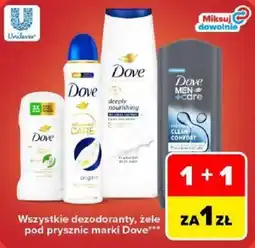 Carrefour Wszystkie dezodoranty, żele pod prysznic marki Dove oferta