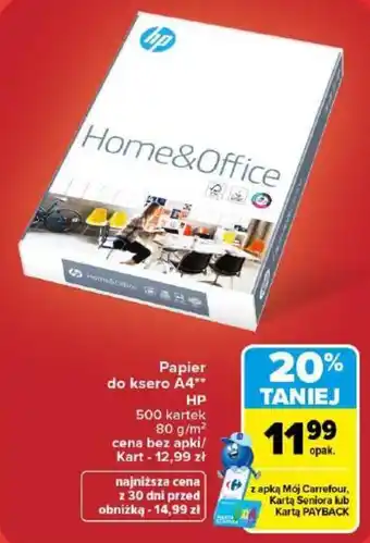 Papier do ksero A4 HP Home&Office