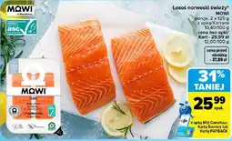 Carrefour Łosoś norweski świeży MOWI PURE oferta