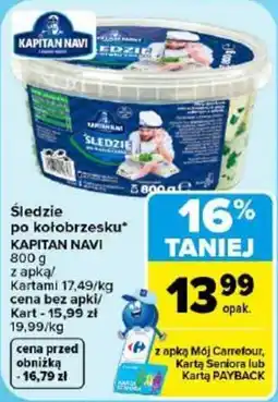 Carrefour Śledzie po kołobrzesku* KAPITAN NAVI oferta