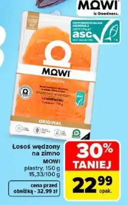 Carrefour Łosoś wędzony na zimno MOWI oferta