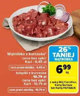 Carrefour Wątróbka z kurczaka oferta