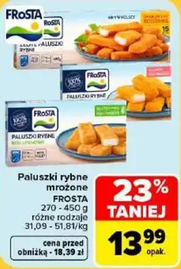 Carrefour Paluszki rybne mrożone FROSTA oferta