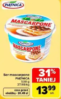 Carrefour Ser mascarpone PIĄTNICA oferta