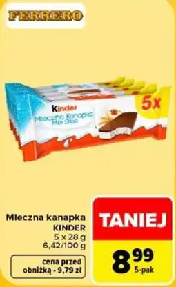 Carrefour Mleczna kanapka KINDER oferta