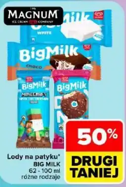 Carrefour Lody na patyku BIG MILK oferta