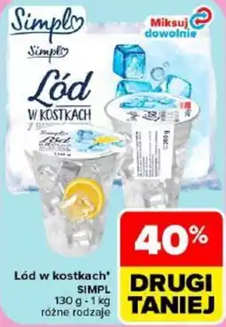 Carrefour Lód w kostkach SIMPL oferta