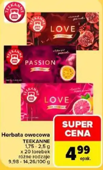 Carrefour Herbata owocowa TEEKANNE oferta