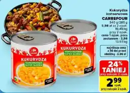 Carrefour Kukurydza konserwowa Super Słodka oferta