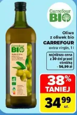 Carrefour Oliwa z oliwek bio CARREFOUR extra virgin oferta