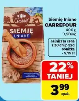 Carrefour Siemię lniane Classic oferta