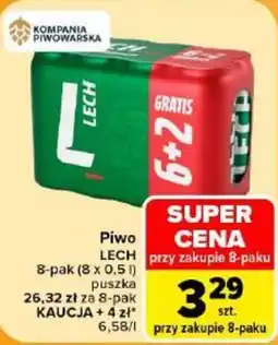 Carrefour Piwo LECH oferta