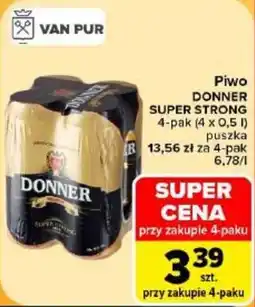 Carrefour Piwo Donner Super Strong oferta