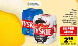 Carrefour Piwo TYSKIE GRONIE, 0% oferta