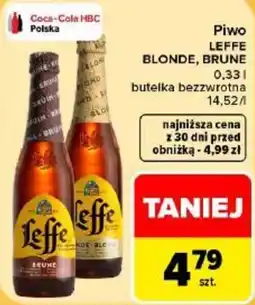 Carrefour Piwo Leffe Blonde, Brune oferta