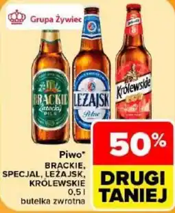 Carrefour Piwo BRACKIE, SPECJAL, LEŻAJSK, KRÓLEWSKIE oferta