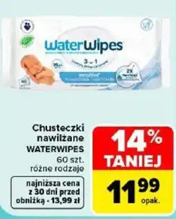 Carrefour Chusteczki nawilżane WATERWIPES oferta