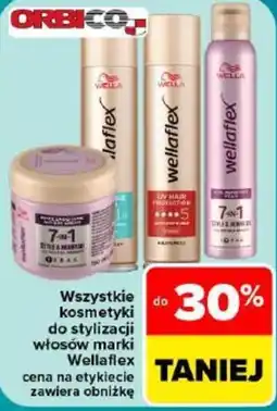 Carrefour Wszystkie kosmetyki do stylizacji włosów marki WellaFlex oferta