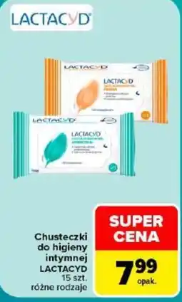 Carrefour Chusteczki do higieny intymnej LACTACYD oferta