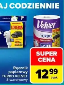 Carrefour Ręcznik papierowy Turbo Velvet oferta