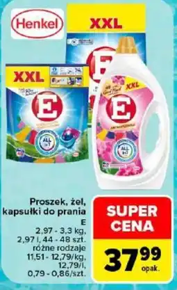 Carrefour Proszek, żel, kapsułki do prania E oferta