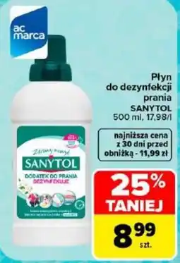 Carrefour Płyn do dezynfekcji prania SANYTOL oferta