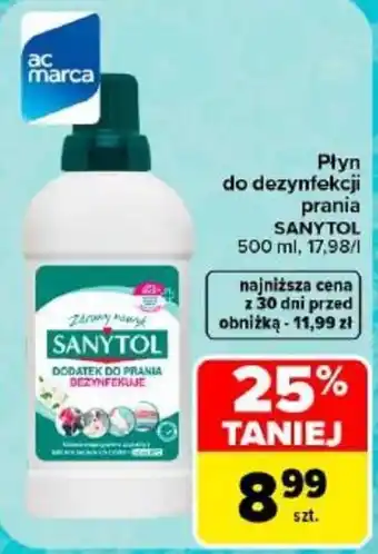 Carrefour Płyn do dezynfekcji prania SANYTOL oferta