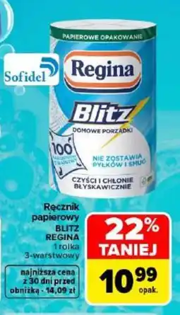 Carrefour Ręcznik papierowy BLITZ REGINA oferta