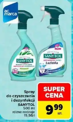 Carrefour Spray do czyszczenia i dezynfekcji SANYTOL oferta